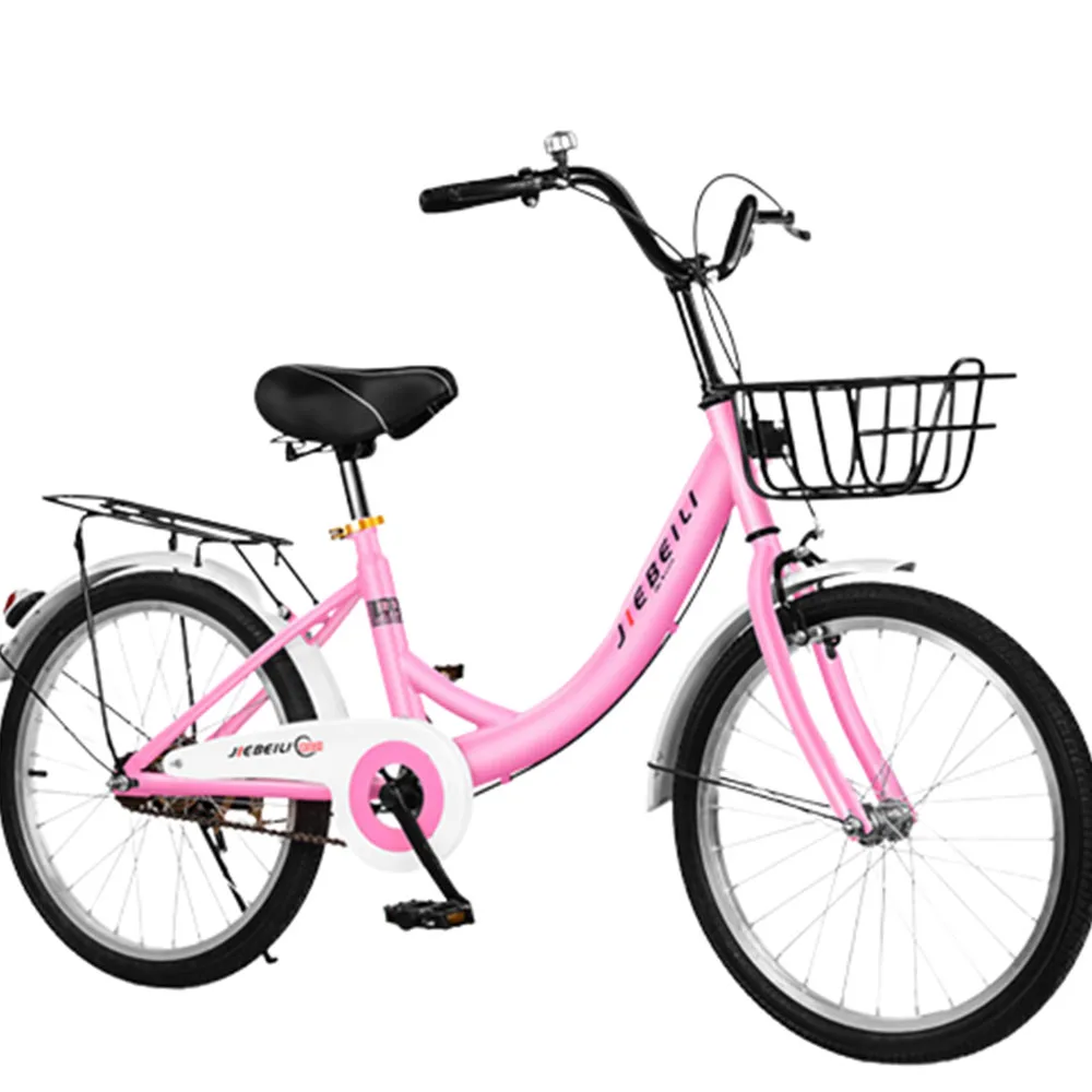 

20/22/24 Inches Bicycle Student Unisex Bike High-Carbon Steel Resistance Rubber Mid Range Without Damping