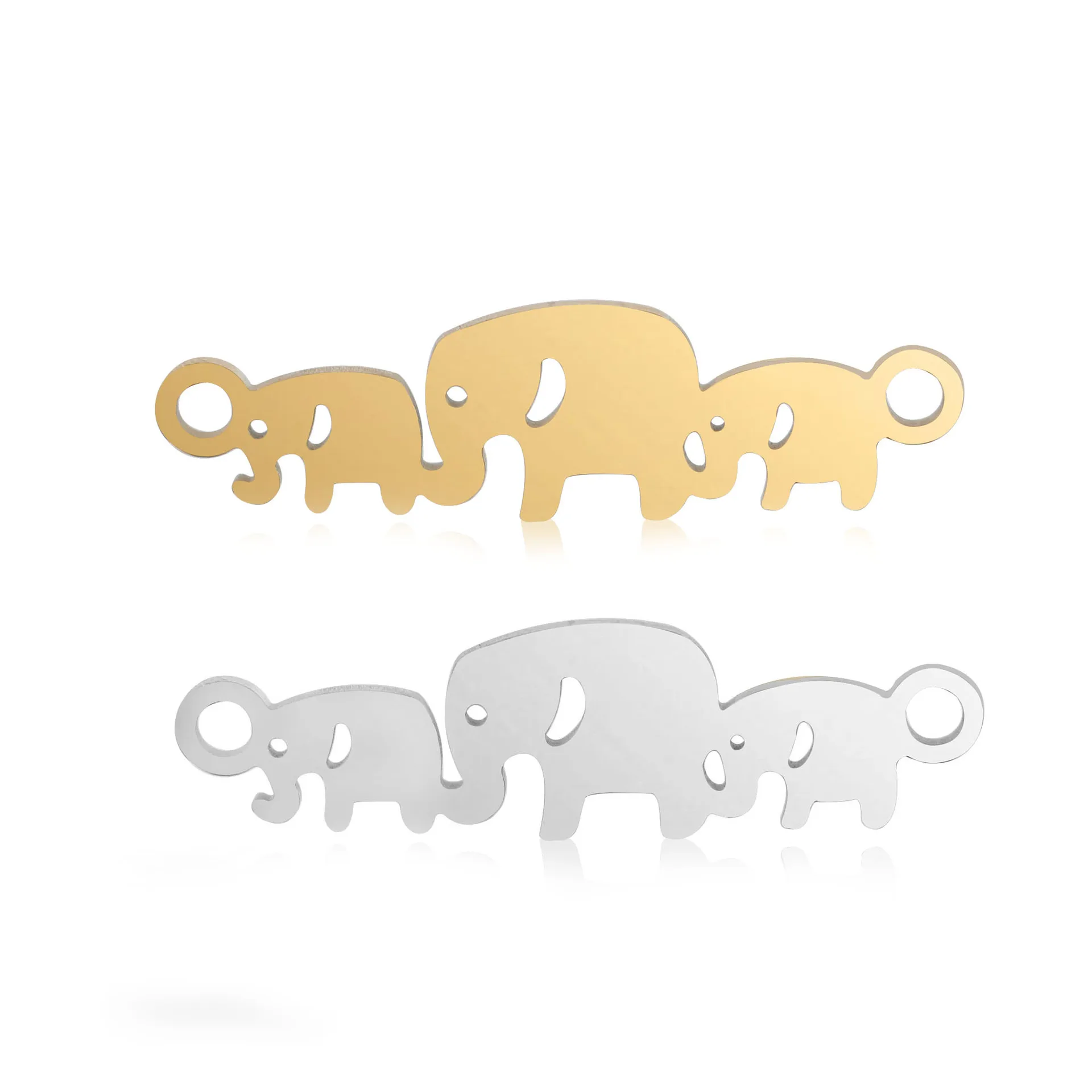 5Pcs/Lot Lovely Animal Elephant Family Pendants DIY for Earrings Bracelet Jewelry Making Charms Jewelry Crafting Accessories