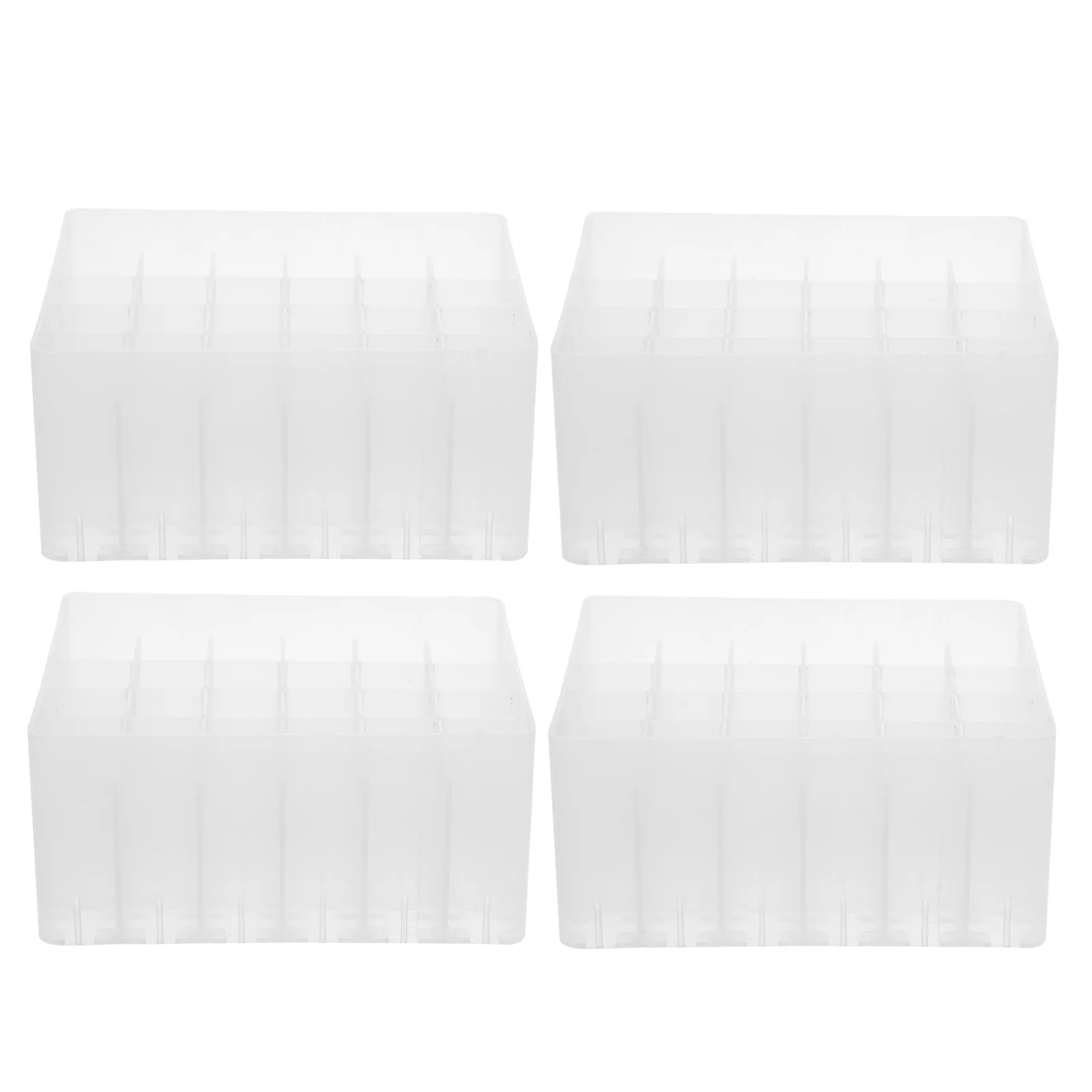 

4 Pcs Portable Marker Storage Box Desk Holder Container Plastic Stand Organizer Pen
