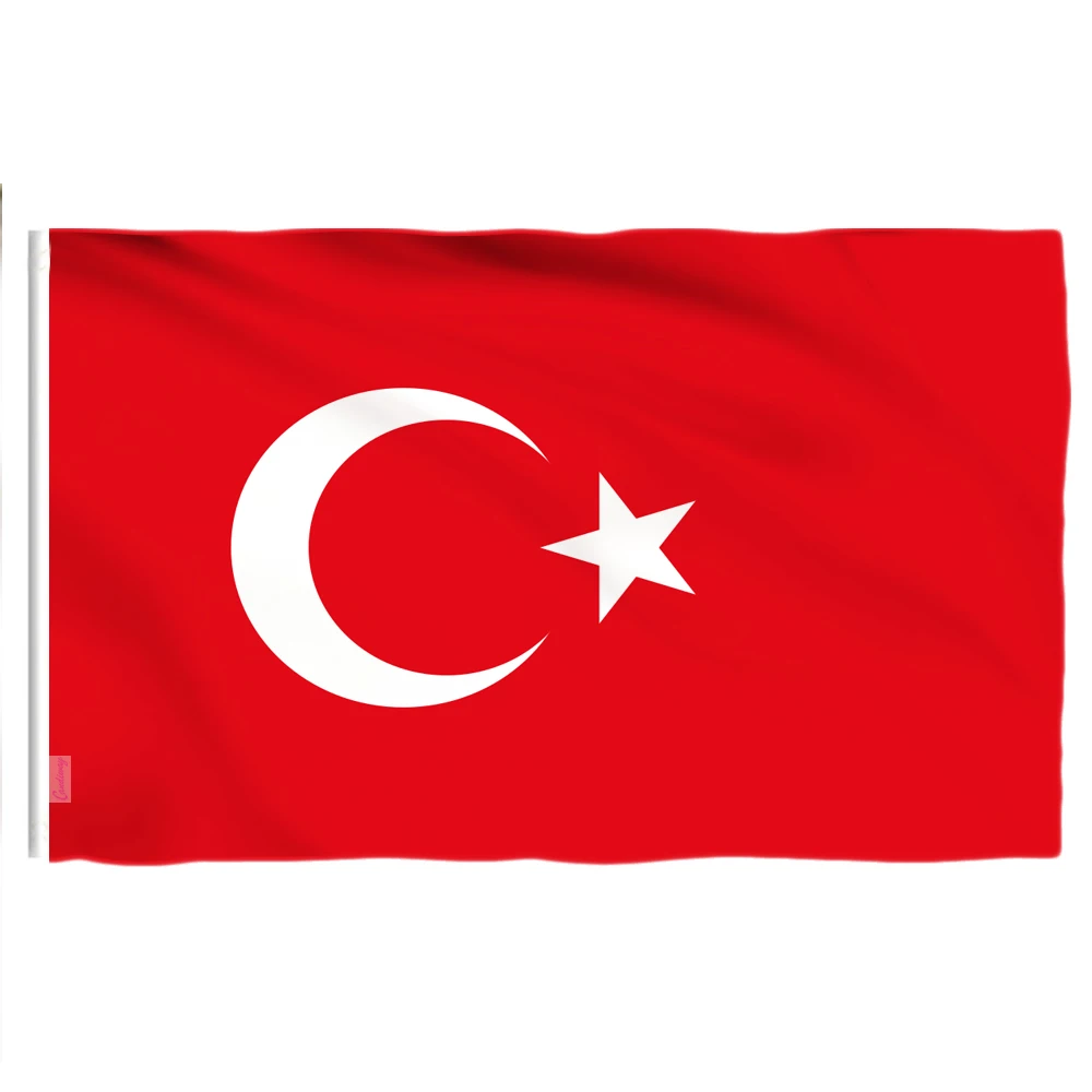 

Wave 3X5 feet TURKEY FLAG FLAGS TURKISH 90x150cm Hanging National flag Turkey Home Decoration country flag