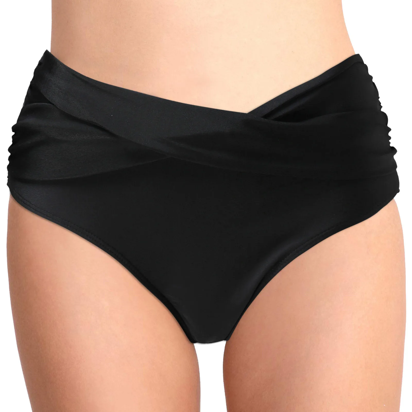 

Swimsuit Bottoms Swim Bikini Bottoms Womens Front Fold Ruched Swimwears Tankinis Set