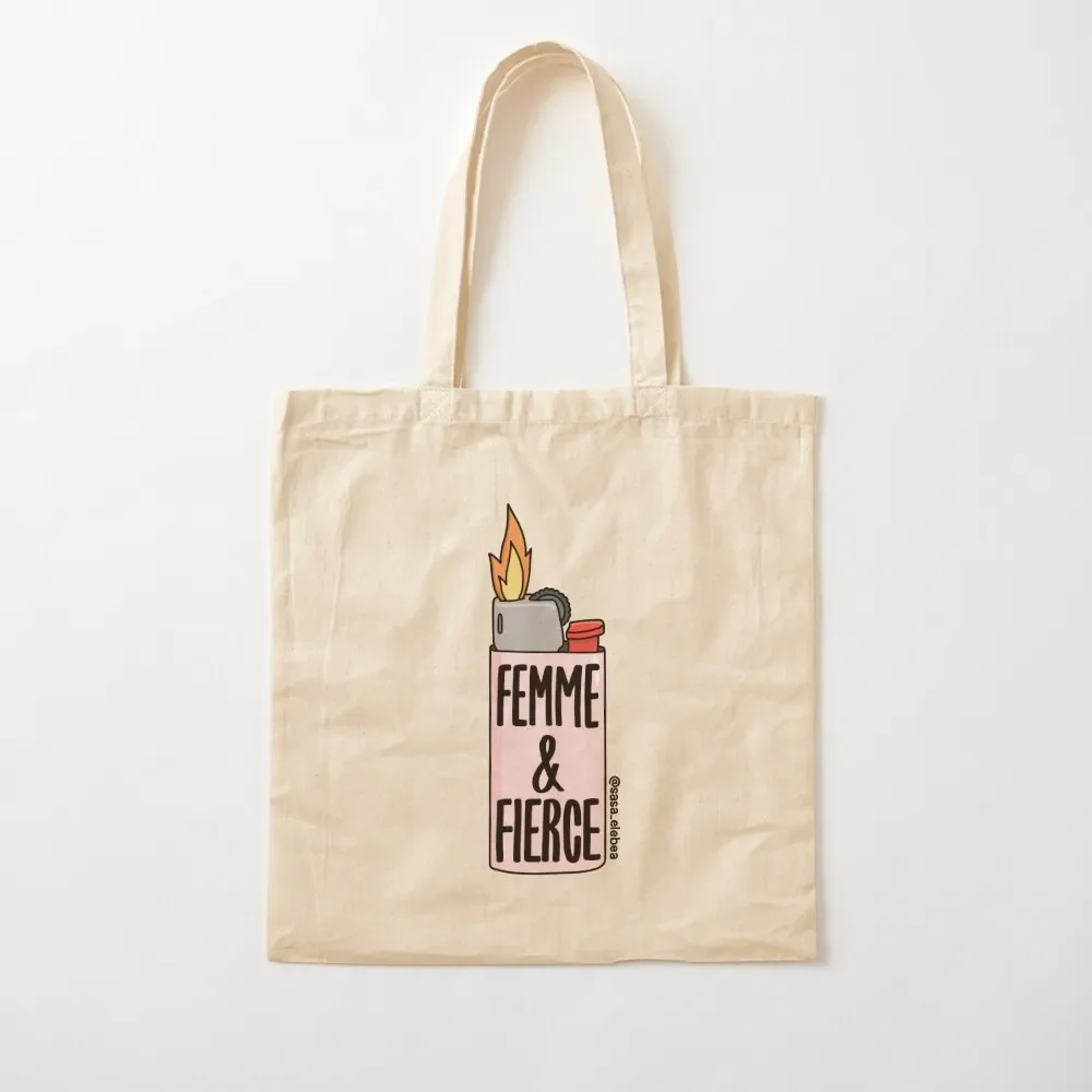 Femme fierce by Sasa Elebea Tote Bag Женские пляжные сумки сумка на заказ сумка-тоут