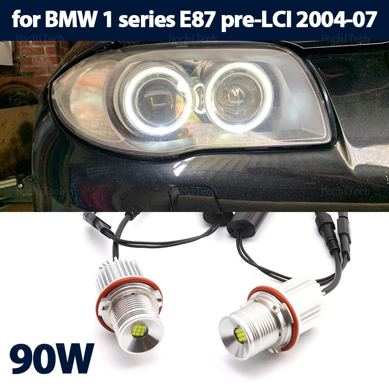 

Светодиодсветодиодный кольцевые габаритные лампы 90 Вт 6000K для BMW 1 серии E81 E82 E88 116i 116d 118i 118d 120i 120d 123d 2007-2011