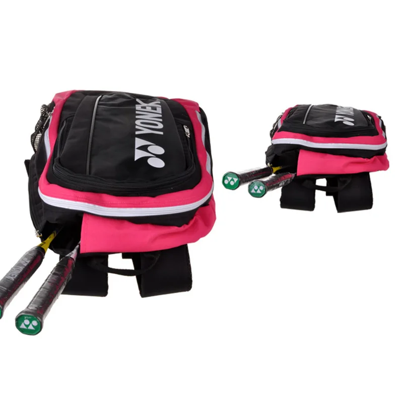 Original YONEX Large Capacity Badminton Backpack Racquets Shoulder Bag For 2 Rackets YY Sports Portable Tennis Bag For Men Women