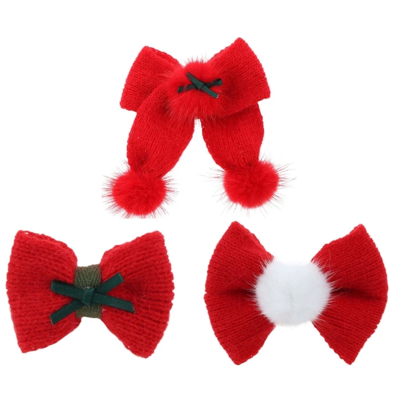

Festival Look Bowknot Hairpin Hair Clip Christmas Hairpin for Girls Dropship