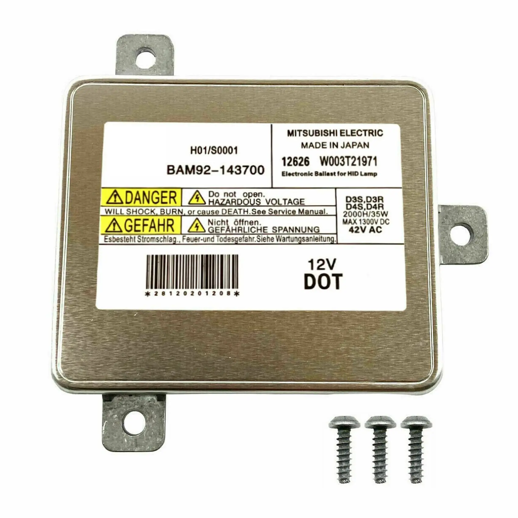 Блок управления ксеноновой лампой HID D3S для Chrysler 300 2011-2021 68170821AA L0000D3S L000000D3S