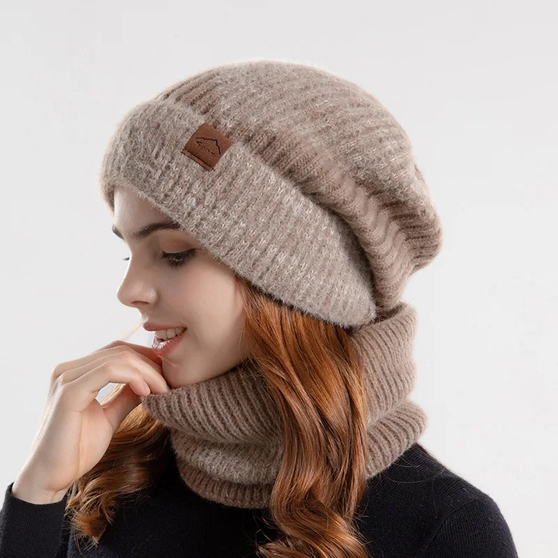 

Topi Rajut Wanita Musim Dingin hepa Dua Warna Kasual Luar Tahan Angin Lembut Tebal Beannie