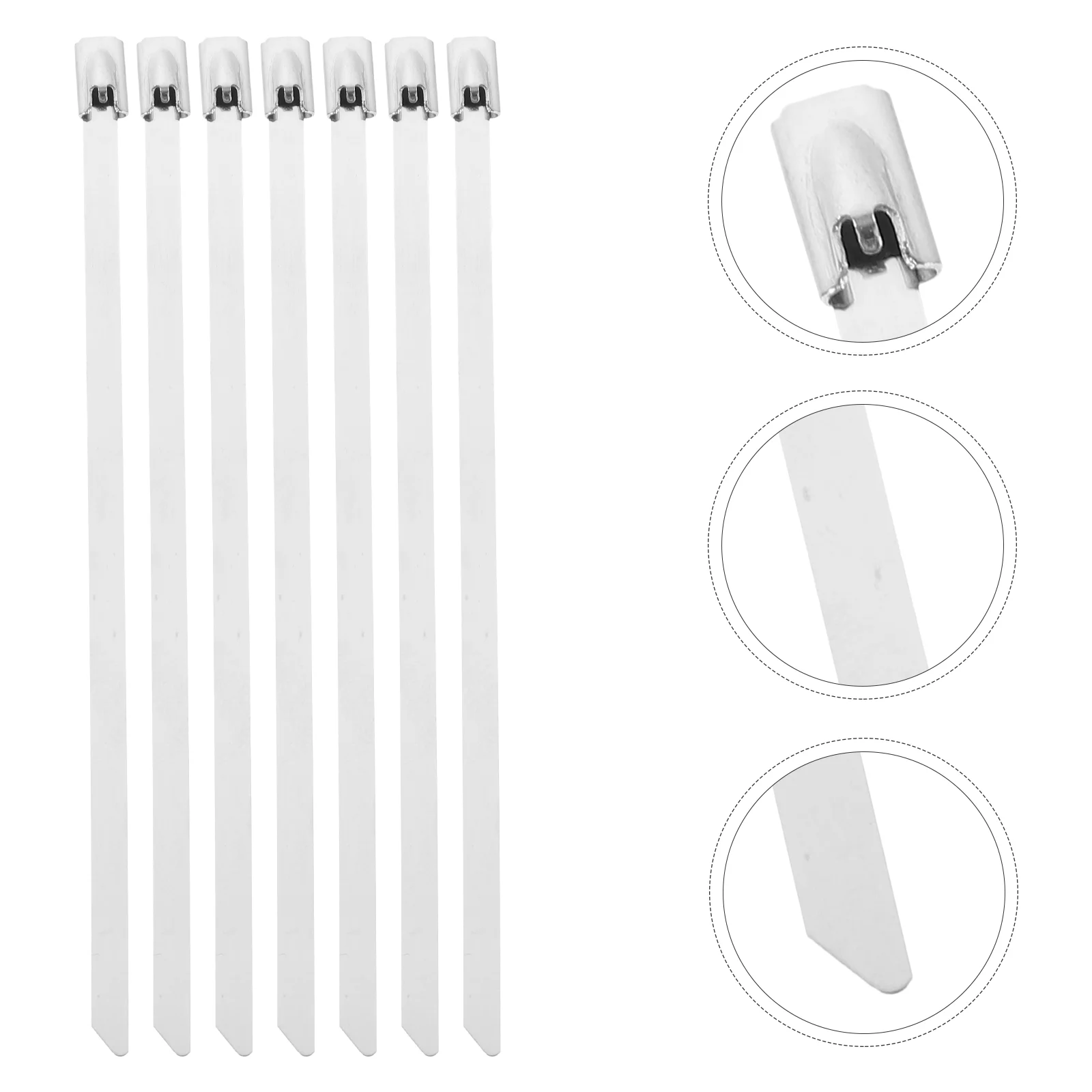 

Stainless Steel Cable Tie Cord Metal Zip Strap Ties Heavy Duty Reusable Electrical