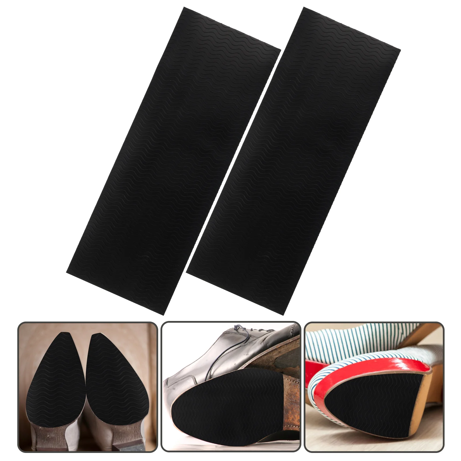 

2 Pcs Anti-slip Stickers Soles Anti-skid Pad Sneaker Shoes Cushions Protector Clip Mute Non-slip Silicone Bottom