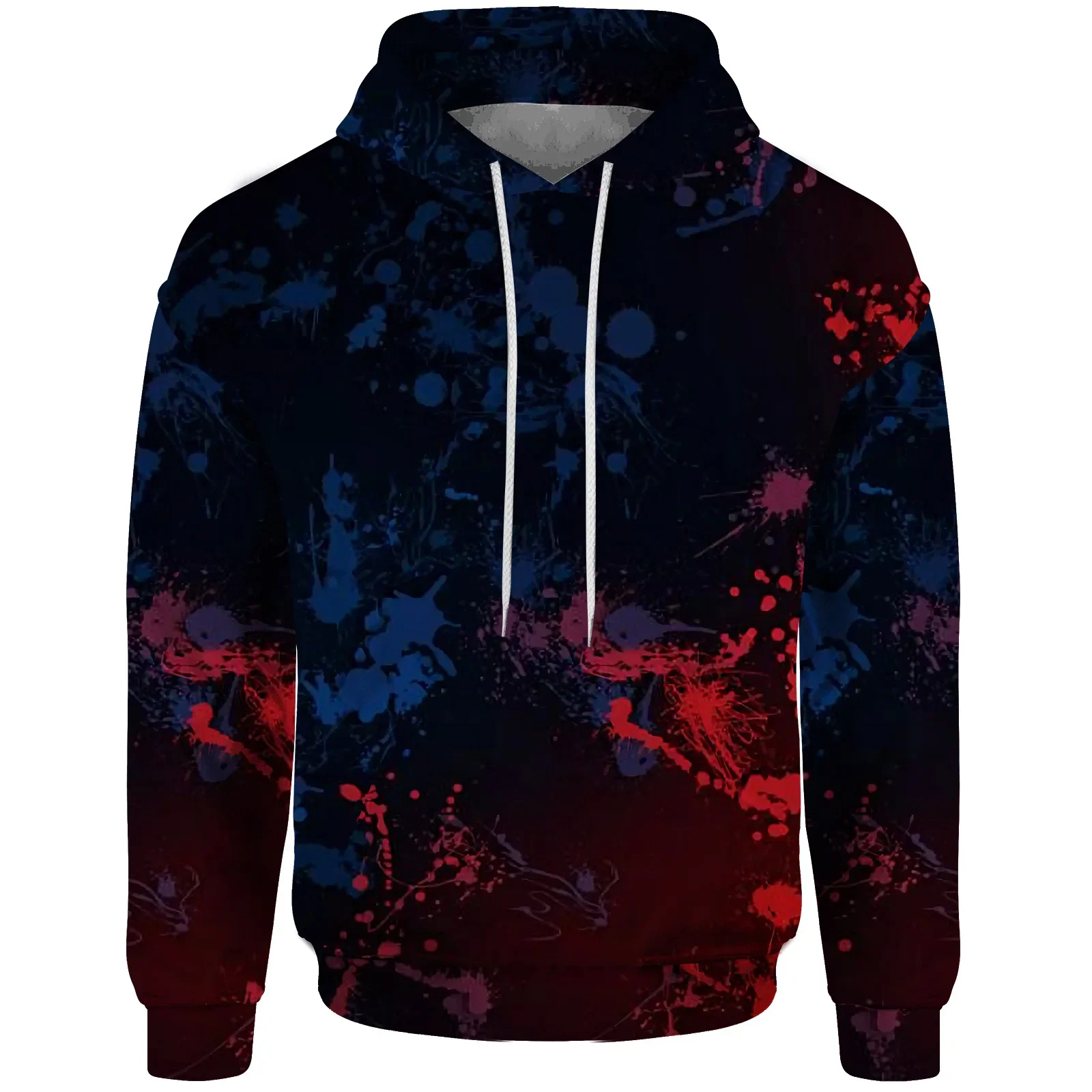 New Tie-dye Sfumato Sweatshirt Hoodie Graphic Hoodies Y2k In Sweatshirts Men Textured Domineering Print Men's Sweat-shirt