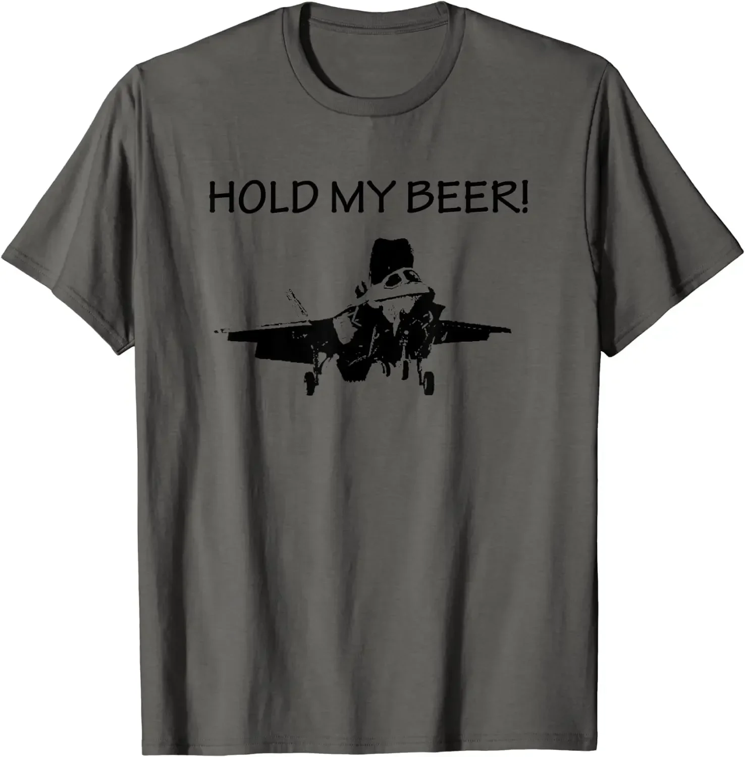 F-35B Lightning STOVL JSF Hold My Beer Военный самолет Мужская футболка с коротким рукавом