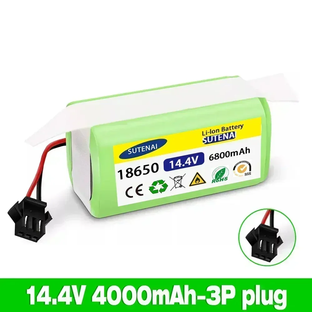 Литий-ионный аккумулятор 14 4 В 6 8 Ач для Cecotec Conga Excellence 950 990 1090 Ecovacs Deebot DN621 601/605 Eufy