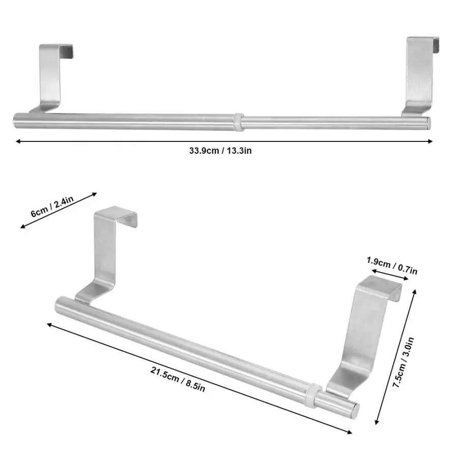 Вешалка для полотенец из нержавеющей стали выдвижная полка банных
