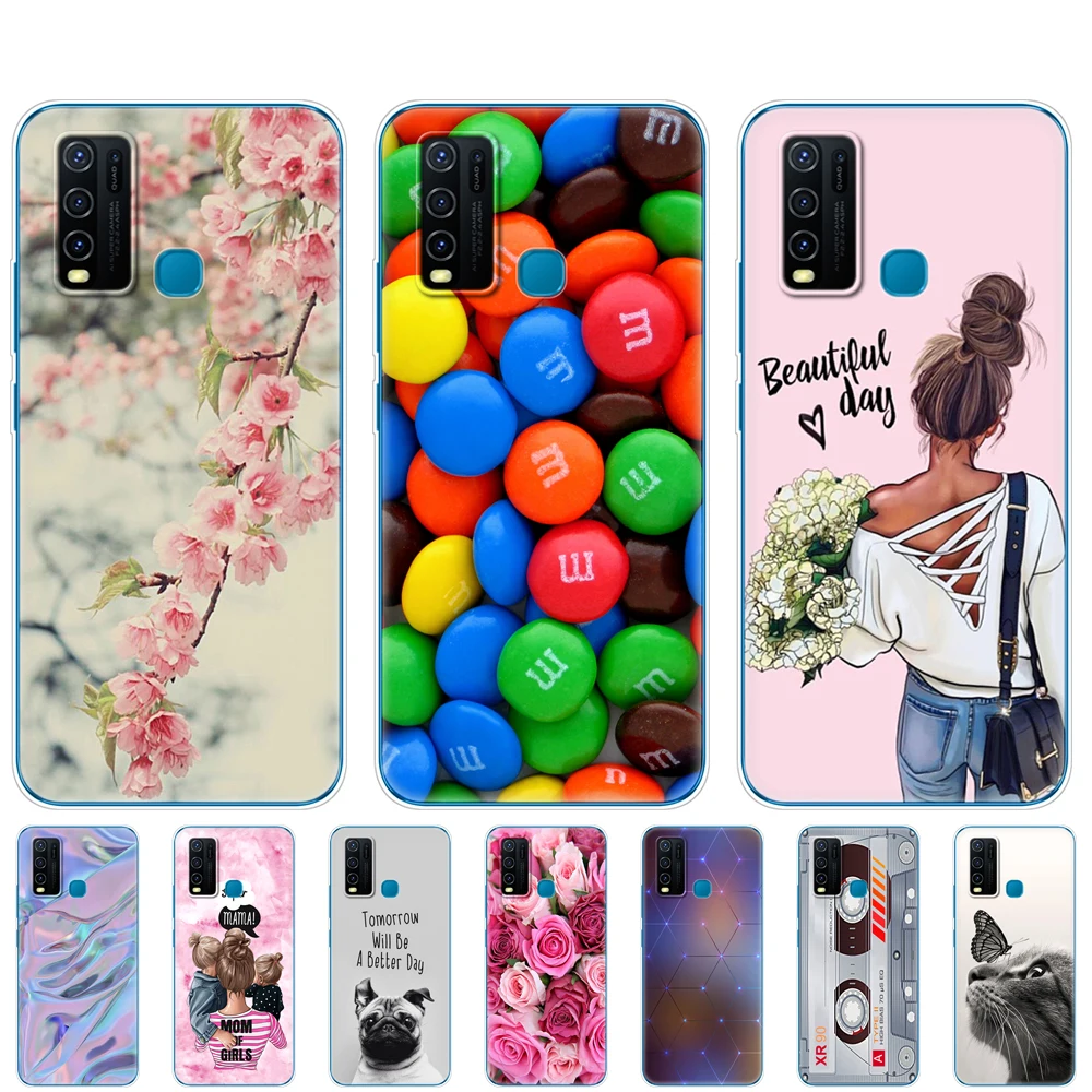 

For Vivo Y30 Y50 Case Soft TPU Silicon Cover For Vivo Y 30 50 Coque VivoY30 VivoY50 Case Phone Back Protective Bumper Shell Bag