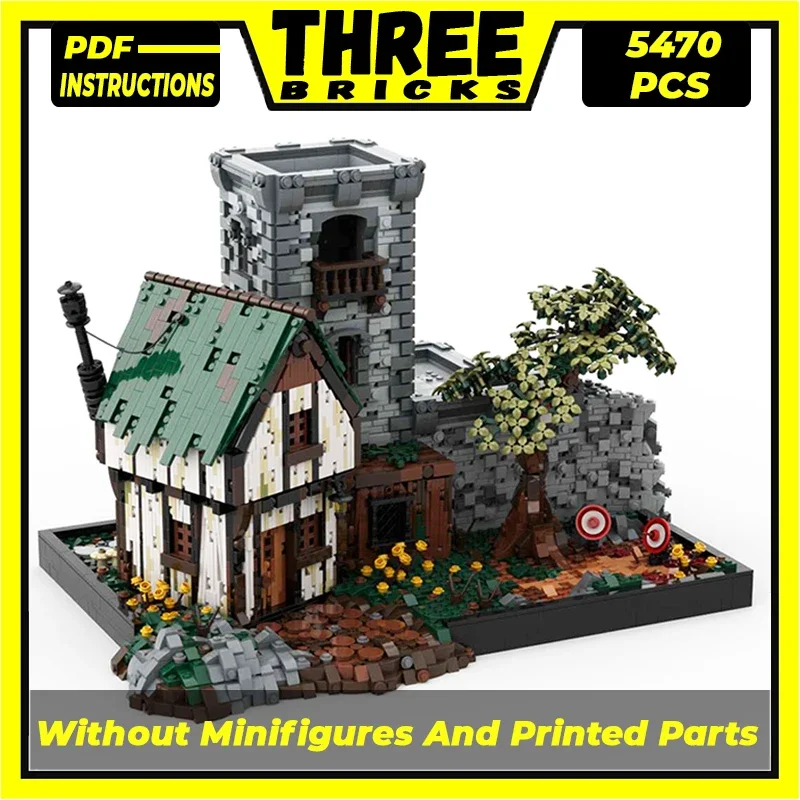 Конструктор MOC военный солдат тренировочная площадка модульная модель уличного