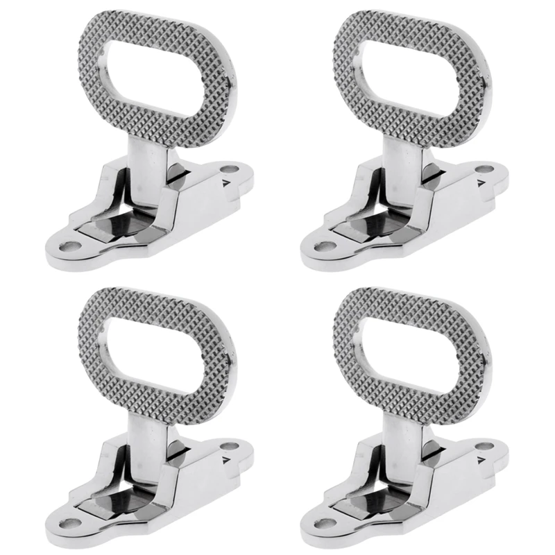 

4X Diamond Non-Slip 316 Stainless Steel Folding Mast Step Marine Boat Yacht Car Rv Transom Step Fold Out Step