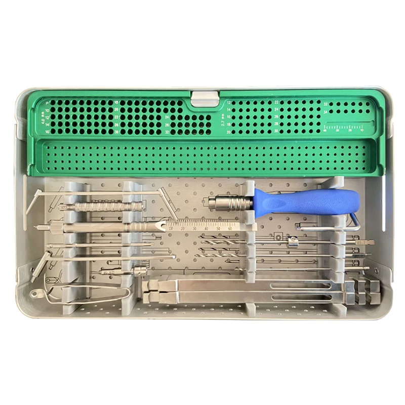 

Beijing Veterinary orthopedic 4.0 mm Fragment Instruments set Locking Plate Tools Kit