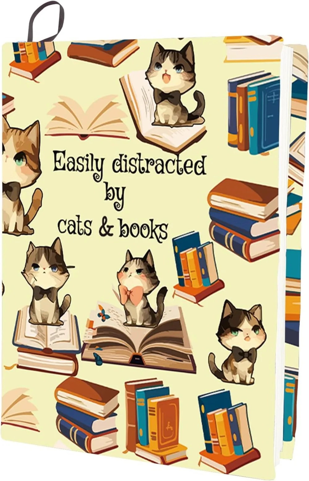 

Растягивающаяся обложка для книги с изображением кота