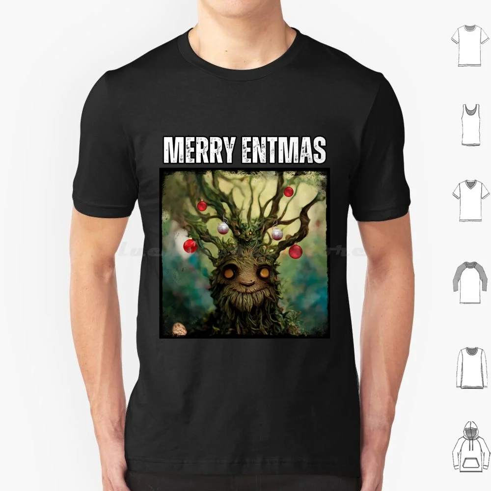 Merry Entmas-Christmas-Happy Ent-Fantasy Funny T Shirt Men Women Kids 6Xl Fantasy Ent Treebeard Tree Tree Ent Gandalf Frodo