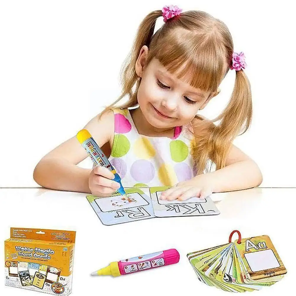 

26 букв, граффити, раннее обучение, алфавит, картина водой, многоразовая карта, книга, распознавание игрушек для детей, картина, рисование K1B6