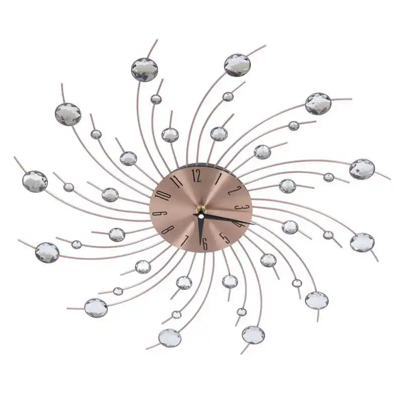 

Wall Clock Rustproof Wrought Iron Decorative Wall Clock for Bedroom for Office