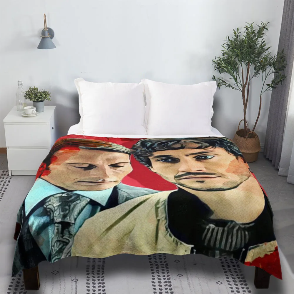 

Комплект постельного белья Will And Hannibal, мягкое тонкое покрывало для Хэллоуина в стиле бохо
