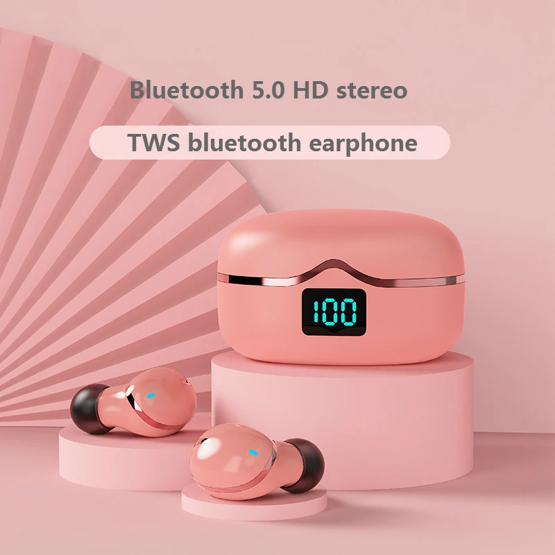 

Мини Bluetooth-наушники TWS, беспроводные наушники-вкладыши с сенсорным управлением, беспроводные наушники-вкладыши с шумоподавлением, гарнитур...