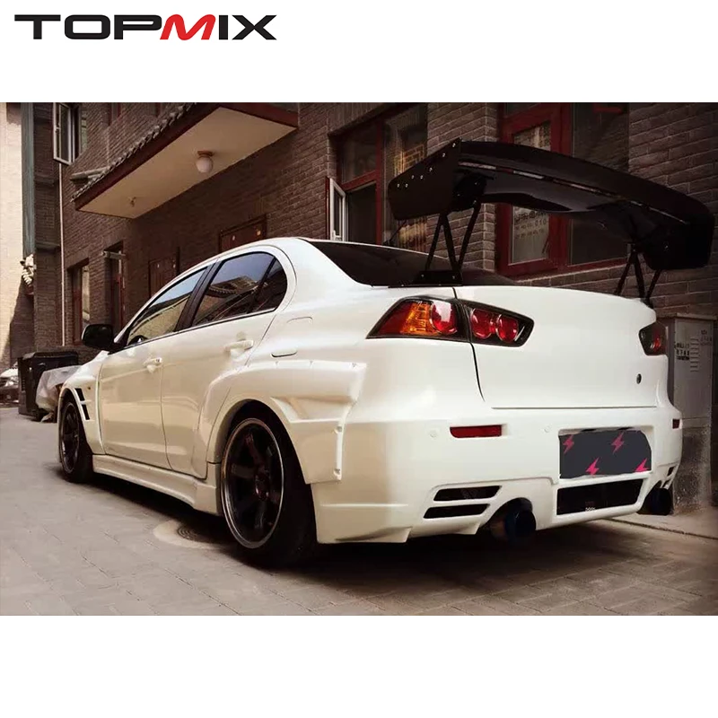 Фото Двухслойный карбоновый задний спойлер VT-Style для Mitsubishi Lancer Evolution VII/VIII/IX/X №2