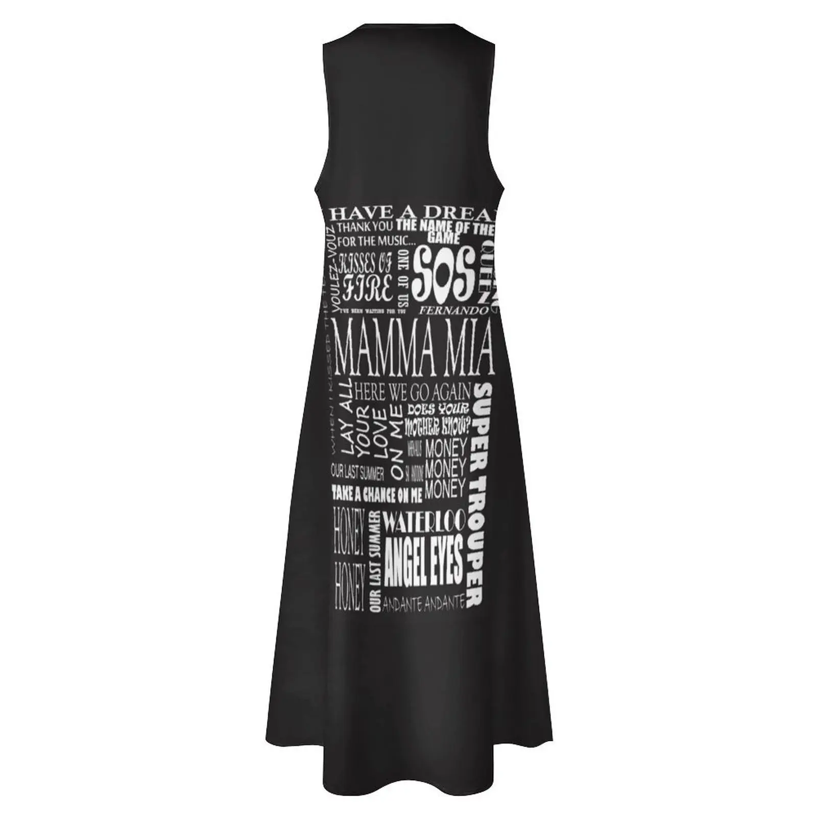 Mamma Mia Word Song Длинное платье женские летние платья для особых случаев женщин |