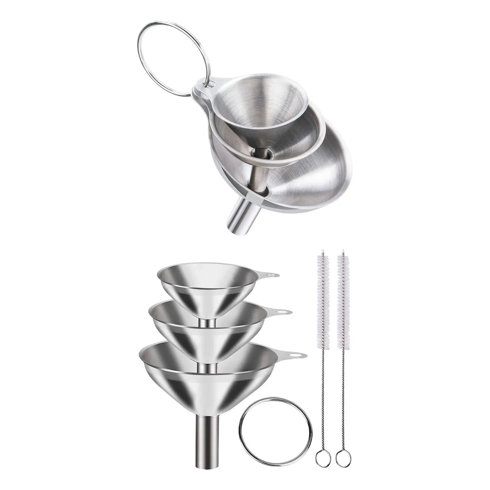 

3 шт. кухонный комплект воронок для переноски твердых продуктов и жидких специй