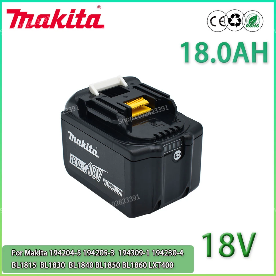 

Original Makita Replacement 18V 18.0Ah Battery BL1830B BL1840 BL1840B BL1850 BL1850B Rechargeable Battery LED Indicator