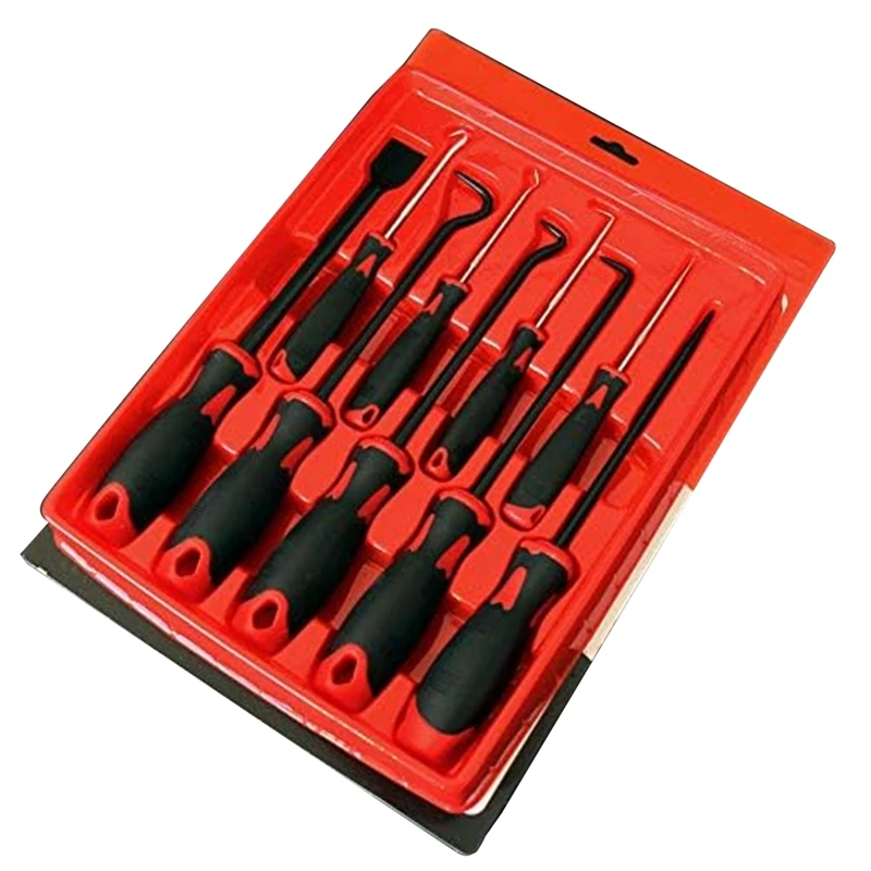 

Scraper Pick Hook Gasket Scraping Hose Removal O-Ring & Seal Remover 9 In 1 Car Pick And Hook Set