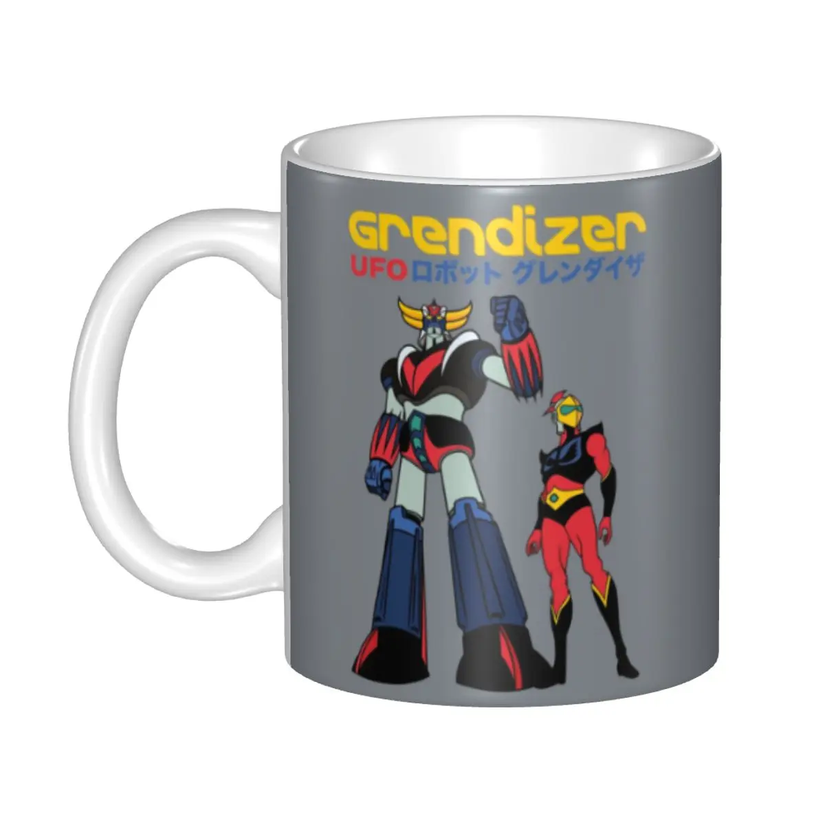

Grendizer Ufo Robot Mug Personalized Anime Manga Actarus Goldrake Ceramic Coffee Mug Cup Creative Gift