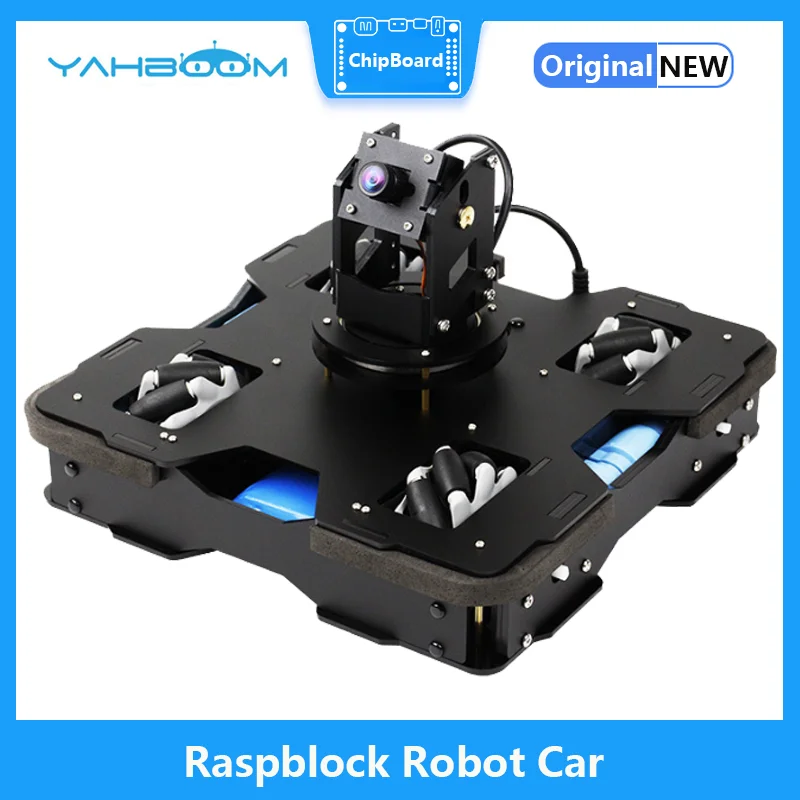 

Yahboom Raspblock AI Function Robot Car With Mecanum Wheels and 3 DOF Camera Platform Design For Raspberry Pi 4B