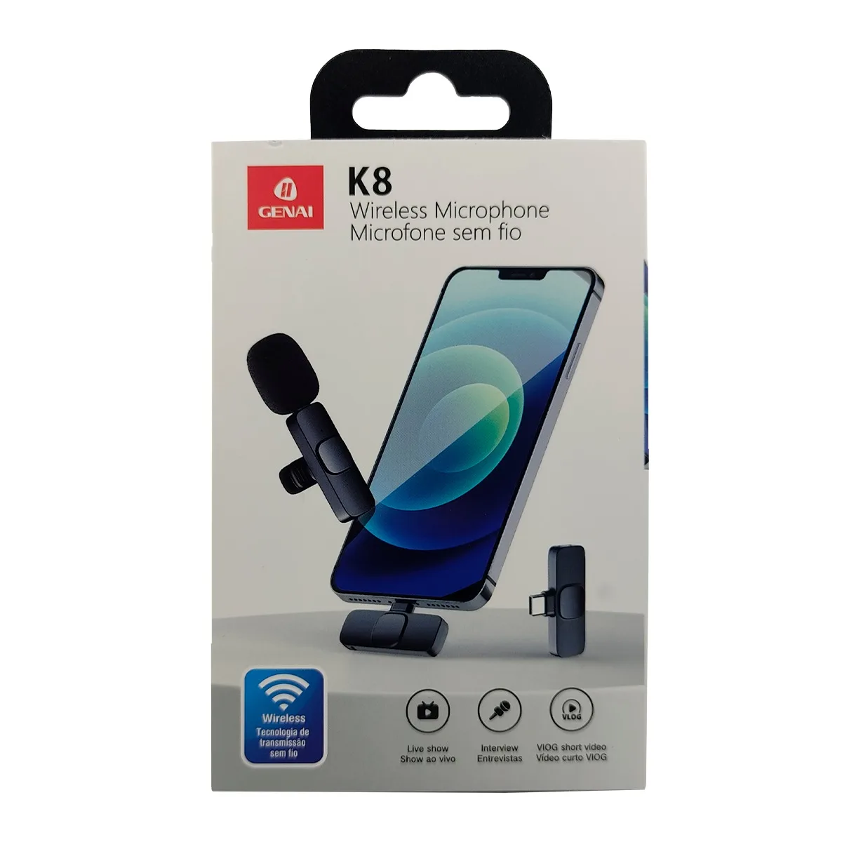 

Compatible Android USB C Type C K8 Lapel Wireless Microphone