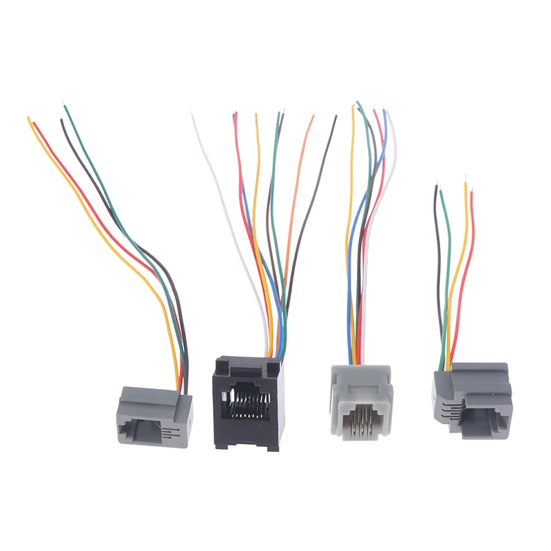 5 шт. 616E 623k 616M 641D RJ11 \ RJ12 RJ45 гнездо для интернет-телефона с кабелем 15 см
