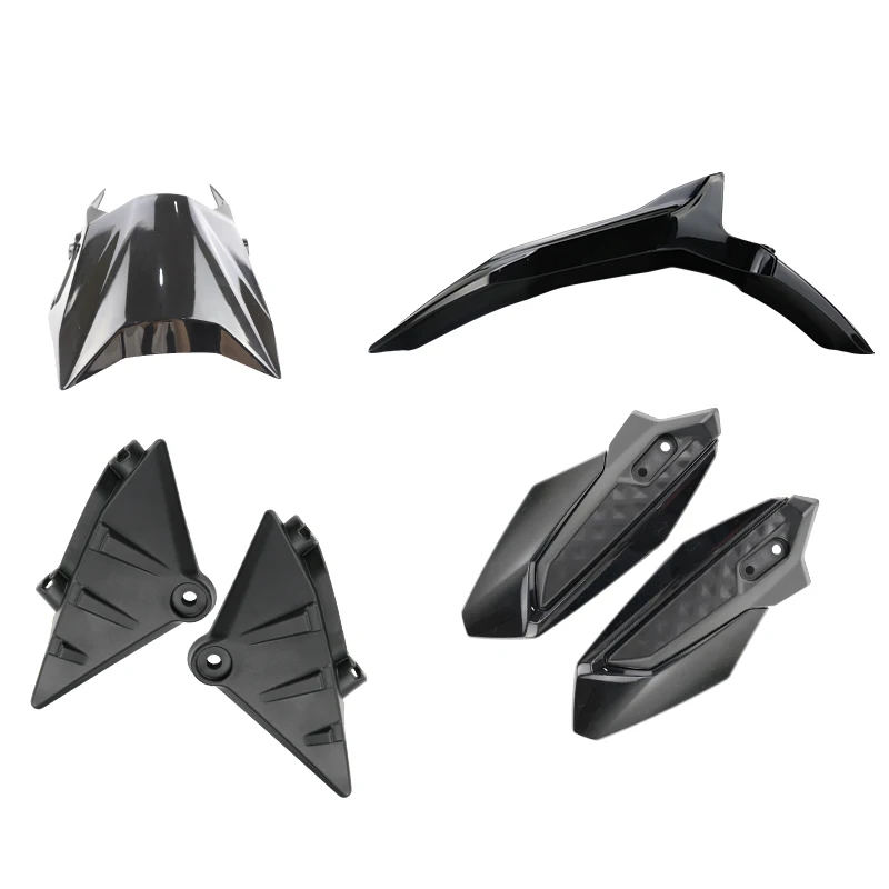 LINGQI RACING мотоциклетное черное переднее крыло кожух для фар защитная пластина