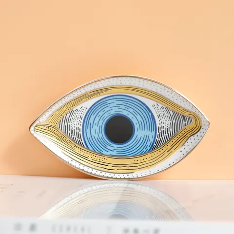 Керамическая тарелка GENAUIRSUN с глазом