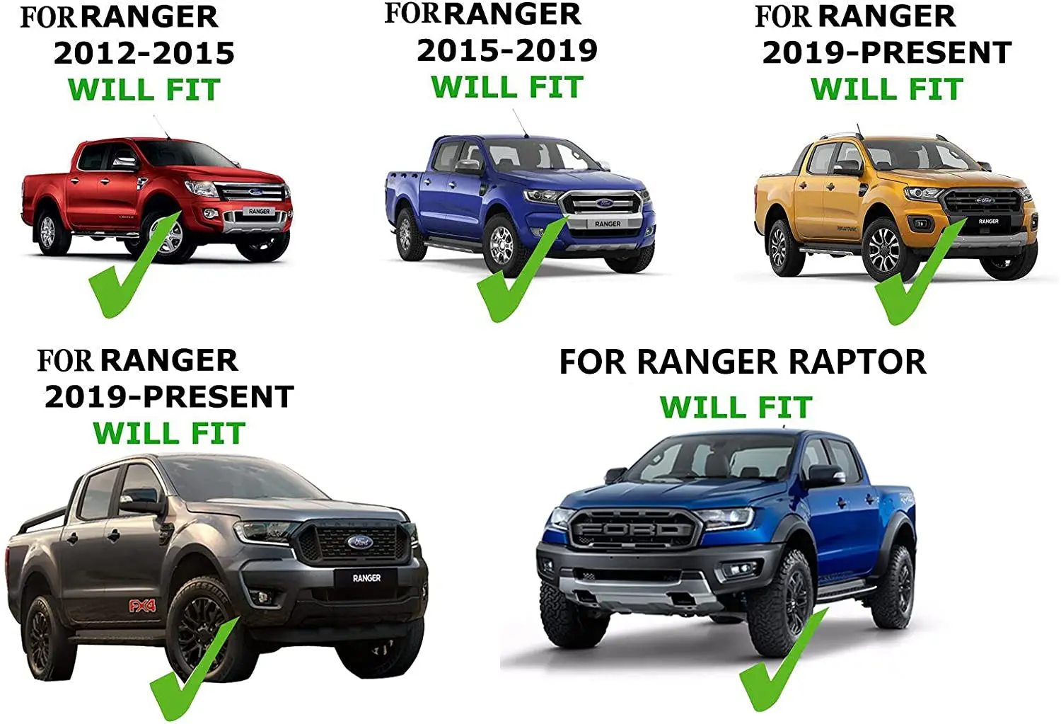 Оконный козырек оконные дождевики для Ford Ranger 2021 Wiltrak Raptor T6 T7 T8 XL XLT PX PX2 PX3 |