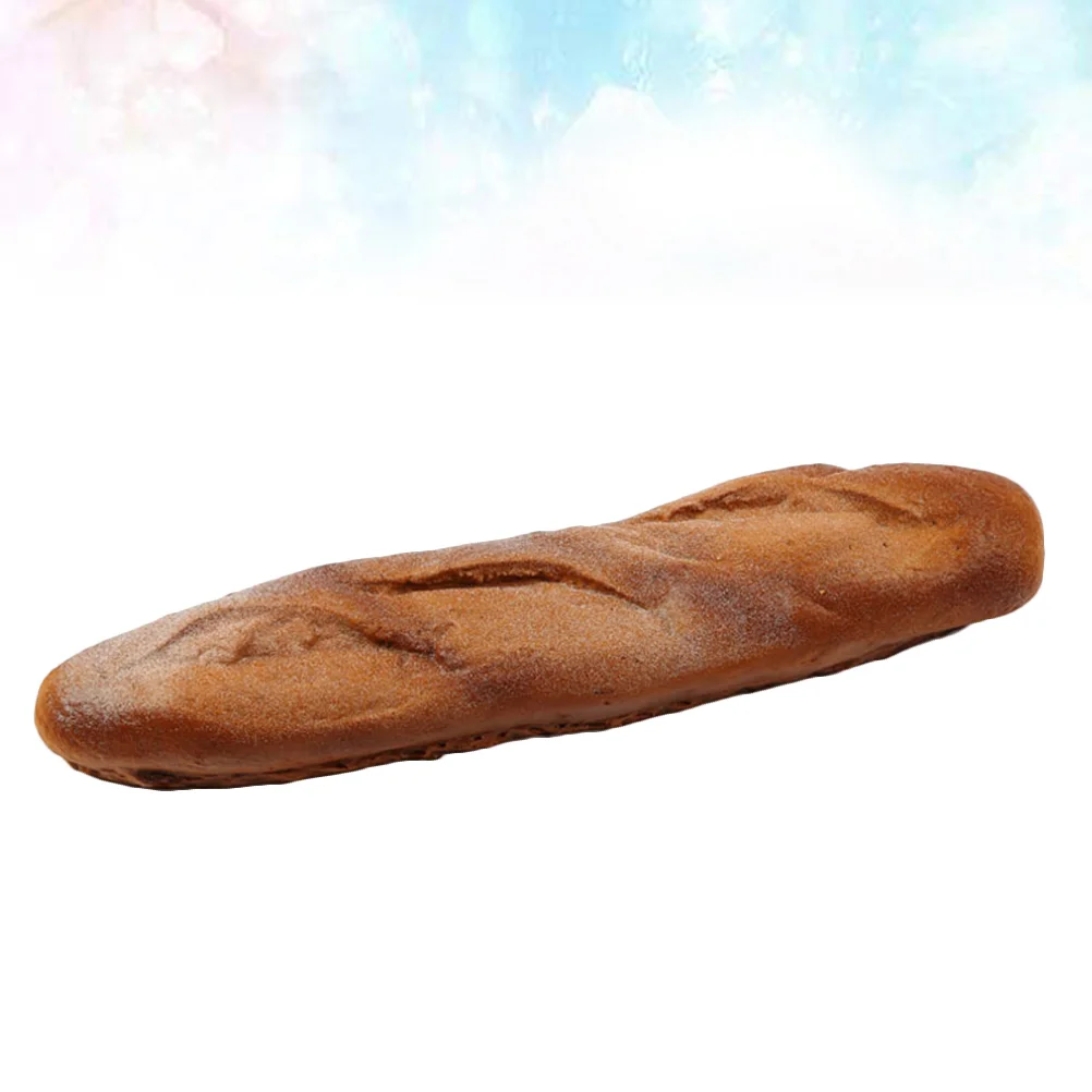 

Artificial French Bread Loaf Bread Model Lifelike Dessert Cake Photo Props for Kitchen Party Decoration ( Rye Bread )