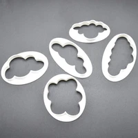 5pcsset cloud shape cookie cutter custom made 3d printed fondant cookie cutter biscuit mold for cake decorating tools 2020 new