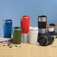 304 stainless steel insulation leather cover coffee cup car portable car cup heat insulation mugs