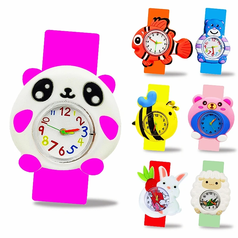 Детские часы с 3D рисунком панды подарок на день рождения для девочек и мальчиков