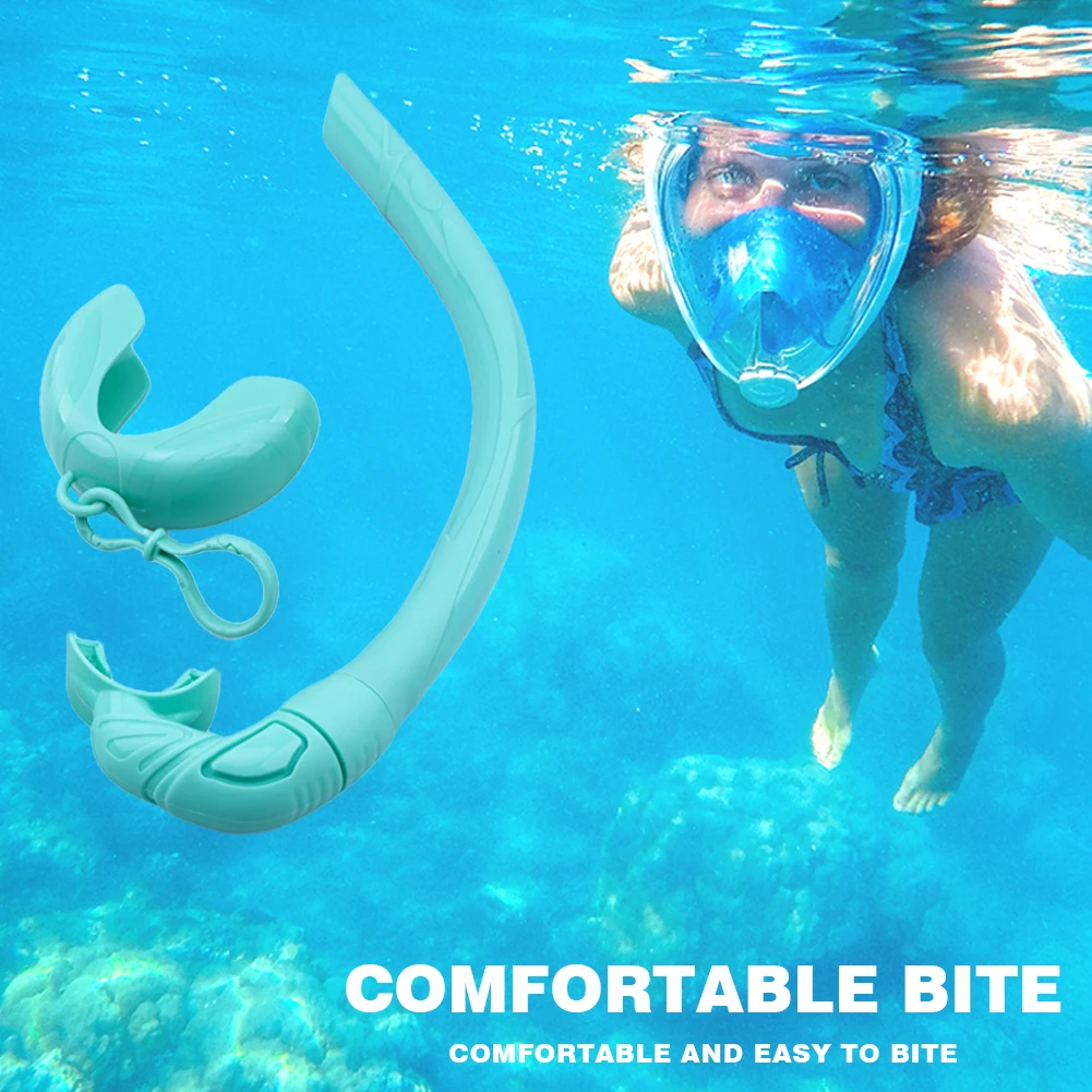 

Silicone Snorkeling Hose Foldable with Storage Box Underwater Breathing Tube Portable Safe Durable Convenient Outdoor Equipment