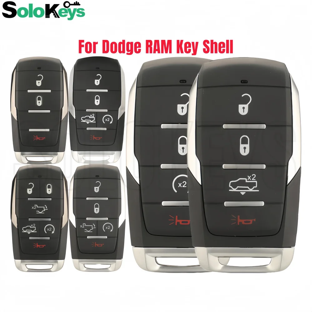 SOLOKEYS FCC ID:OHT- 4882056 Для Dodge RAM 1500 Limited LongHorn Truck 2019 2020 2021 умный чехол с дистанционным