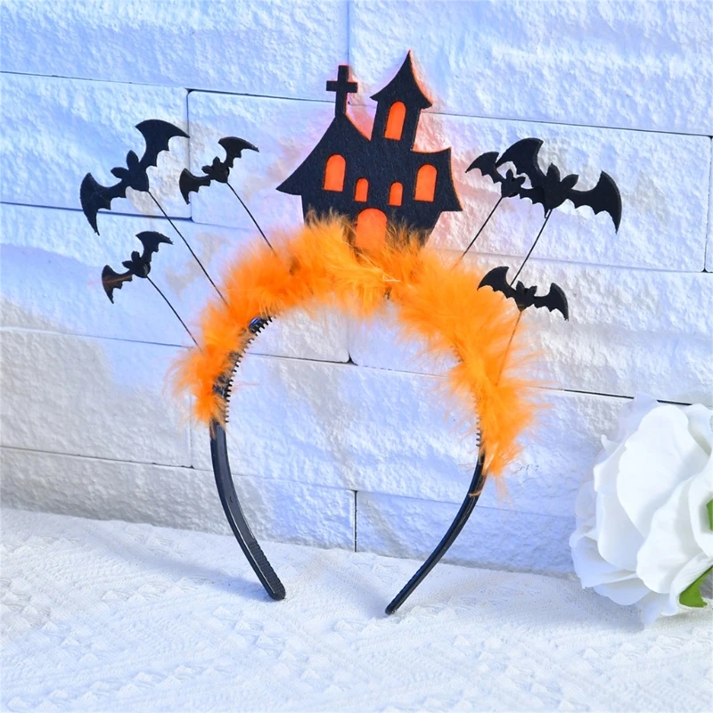

Cool Bats Headband Birthday Party Cosplay Castles Headwear Hair Accessories Halloween Spooky Costume Hairband