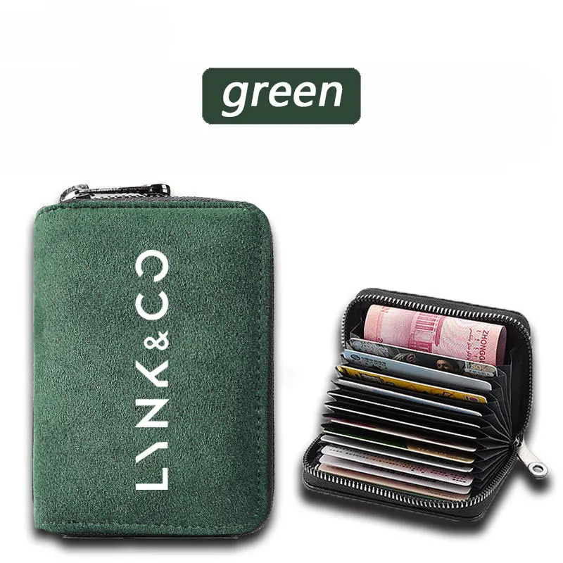 

Коралловая флисовая кожа, женские и мужские бумажники, кошельки для Lynk & Co 01 05 09 02 Lynk Co 03 держатель для карт 06 Phev, автомобильные аксессуары