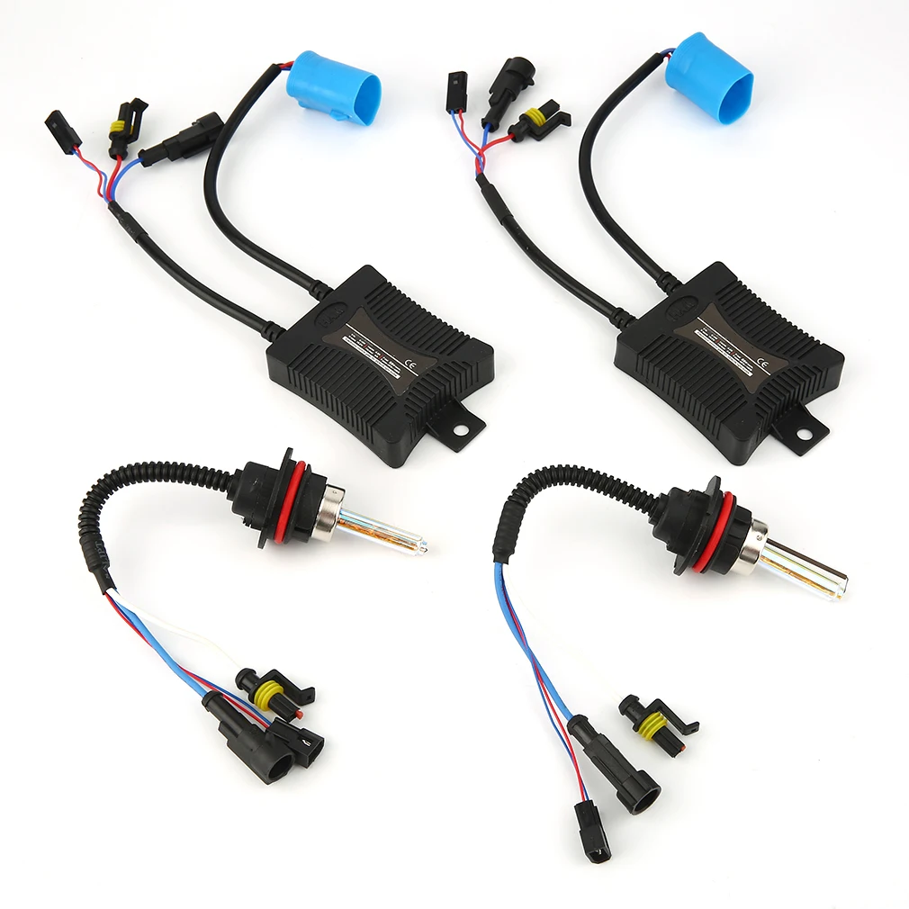 

9007-H/L Car Motorcycle Headlight Xenon Replacement Bulbs Lamps Set Kits 55W