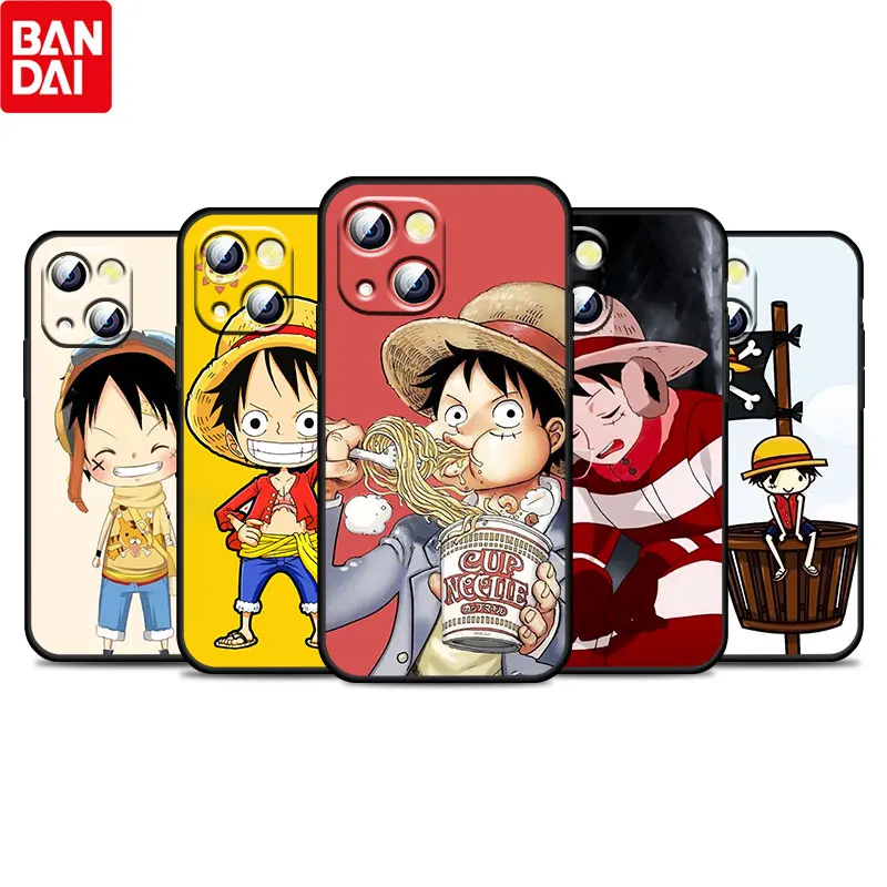 

Hot ONE PIECE Luffy For Apple iPhone 13 12 Pro Max Mini 11 Pro XS Max X XR 8 7 6 Plus SE 5S Soft Black Phone Case Coque Capa