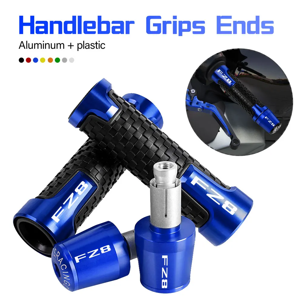 

7/8'' 22mm Motorcycle handlebar grips ends handle bar Anti-skid grip end FOR YAMAHA FZ8 FZ 8 FZ-8 2011 2012 2013 2014 2015 2016